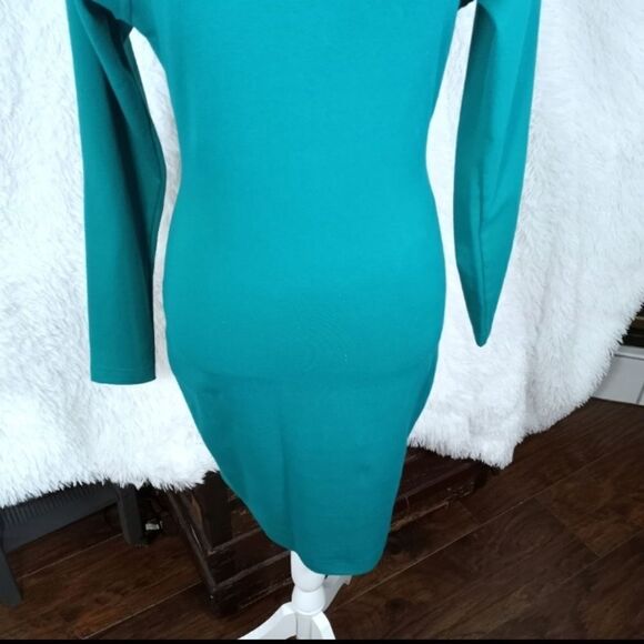 BRASS PLUM GREEN MIDI DRESS SZ.S EUC - Picture 4 of 8